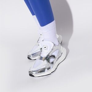 Adidas by Stella McCartney Silver and White Chunky Sneakers